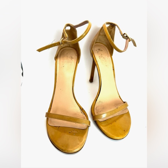 Stuart Weitzman Nude Sandal Heel patent - Picture 1 of 16